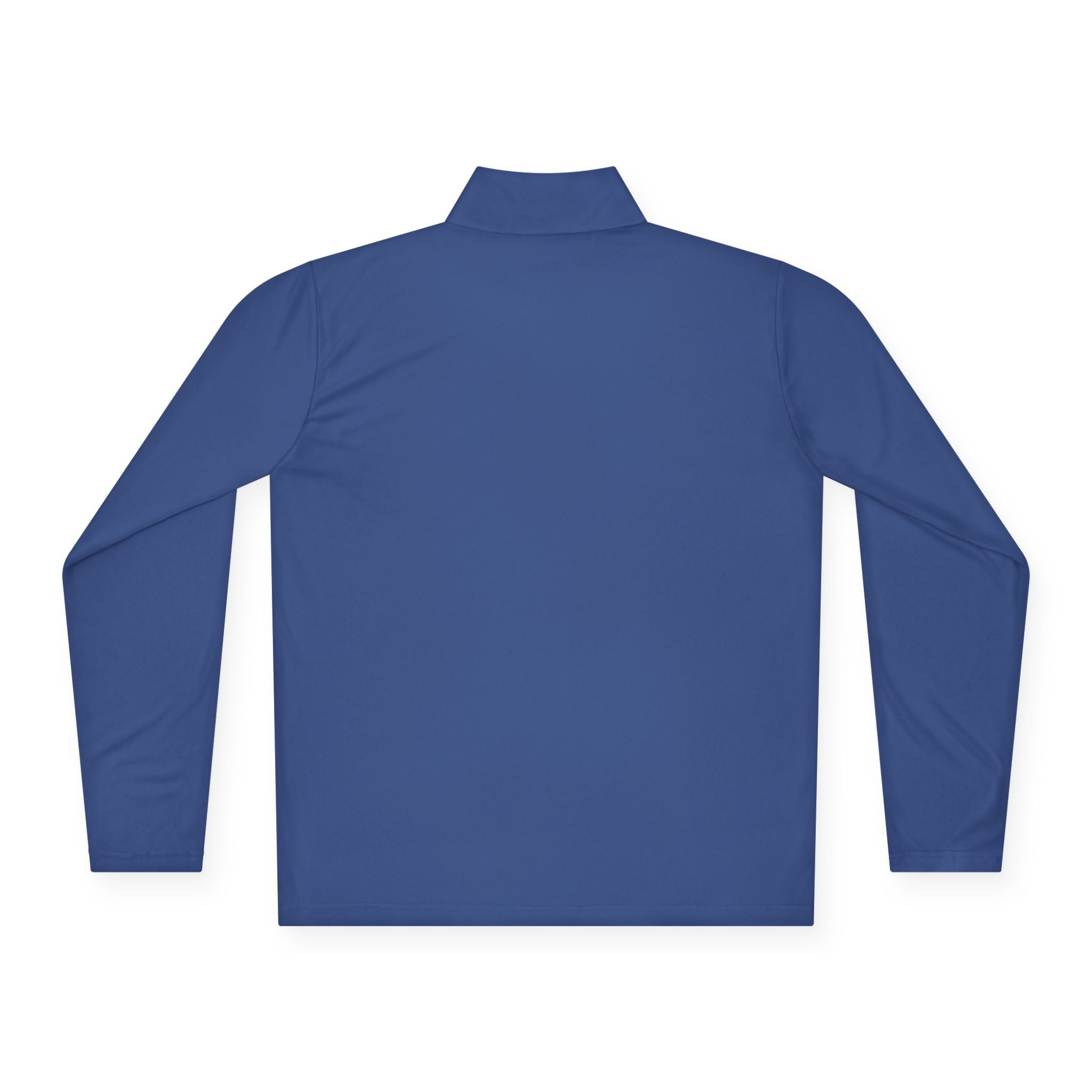 The Early Start Quarter Zip in true royal - back view