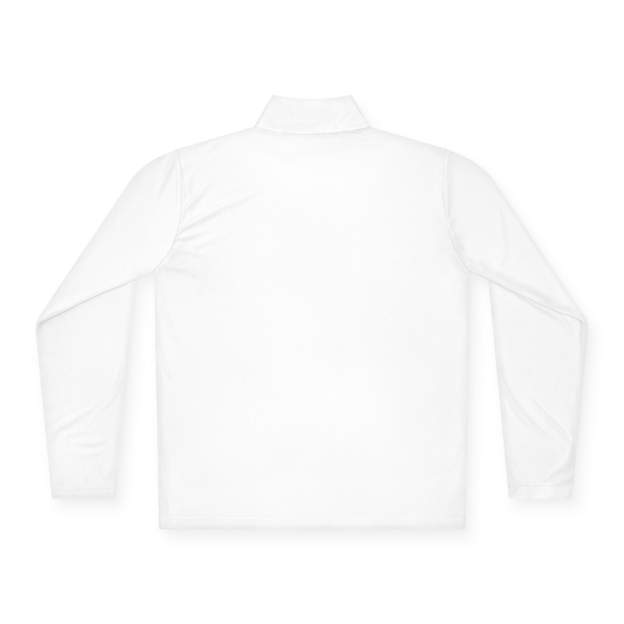 The Early Start Quarter Zip in white - back view