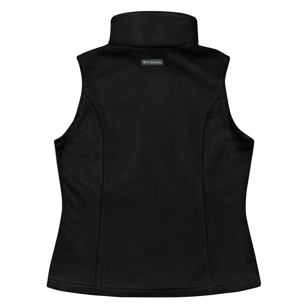 The Handlers Fleece Vest in black - back detail