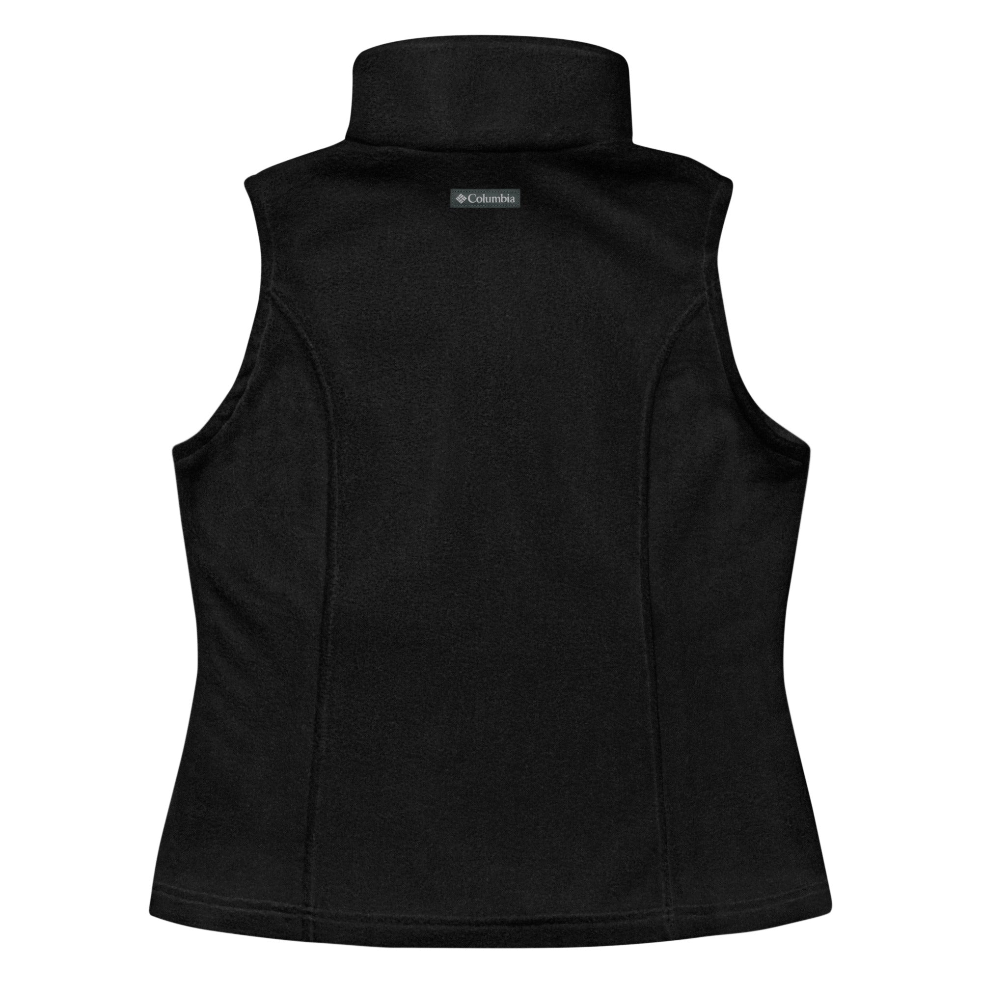 The Handlers Fleece Vest in black - back detail
