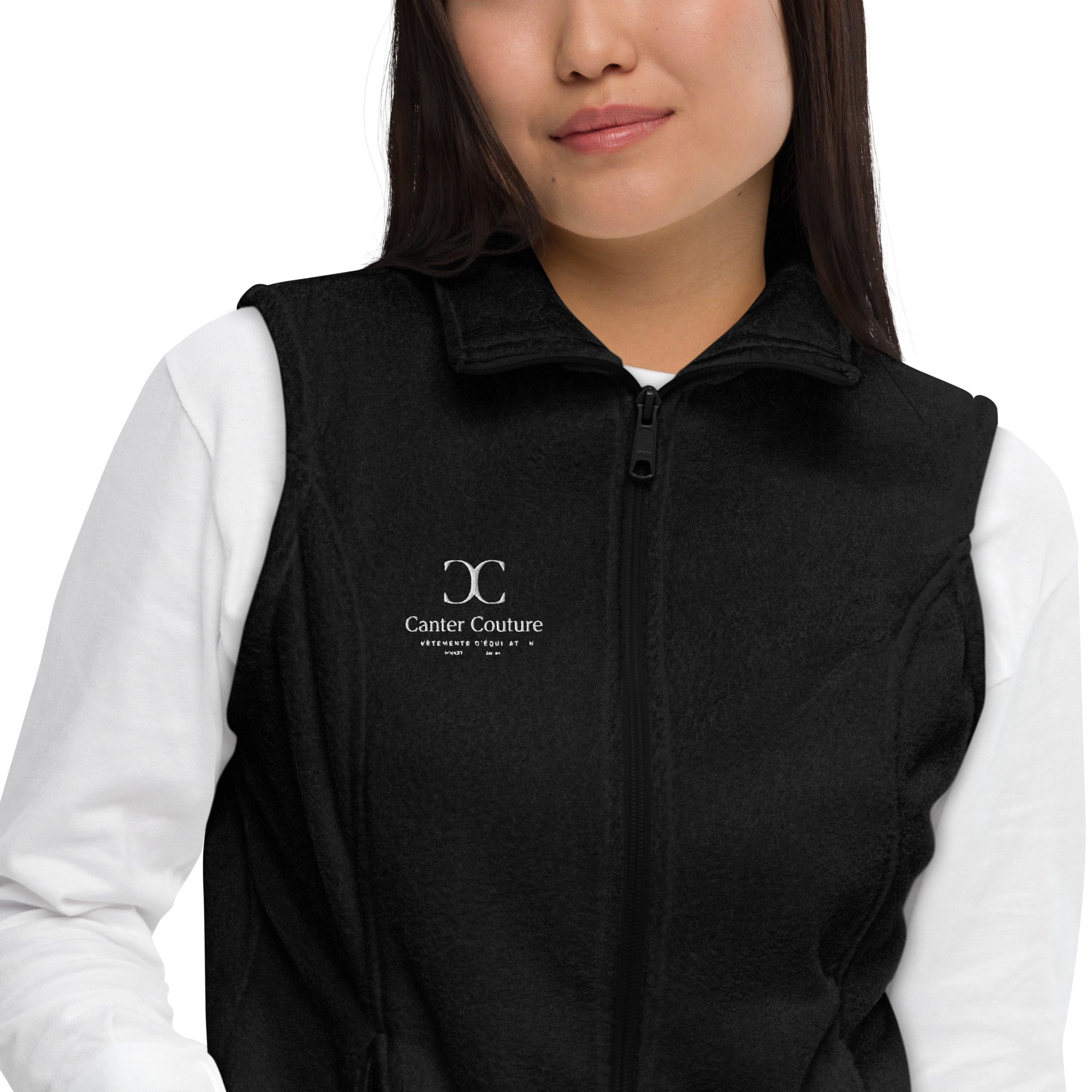 The Handlers Fleece Vest - zippered pocket close-up